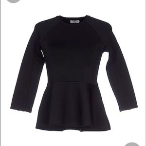 Issa bandage peplum black top